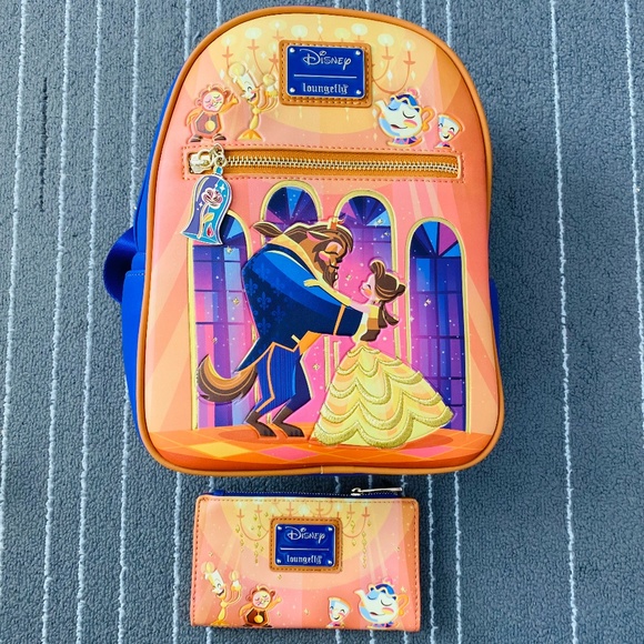 Disney - Beauty and the Beast 30th Anniversary Loungefly Set - Brand New! - Picture 1 of 5